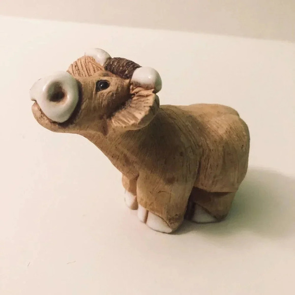 Vtg Artesania Rinconada Bull Cow Figurine  Hand Made 3 Inch Tall - Picture 12 of 13